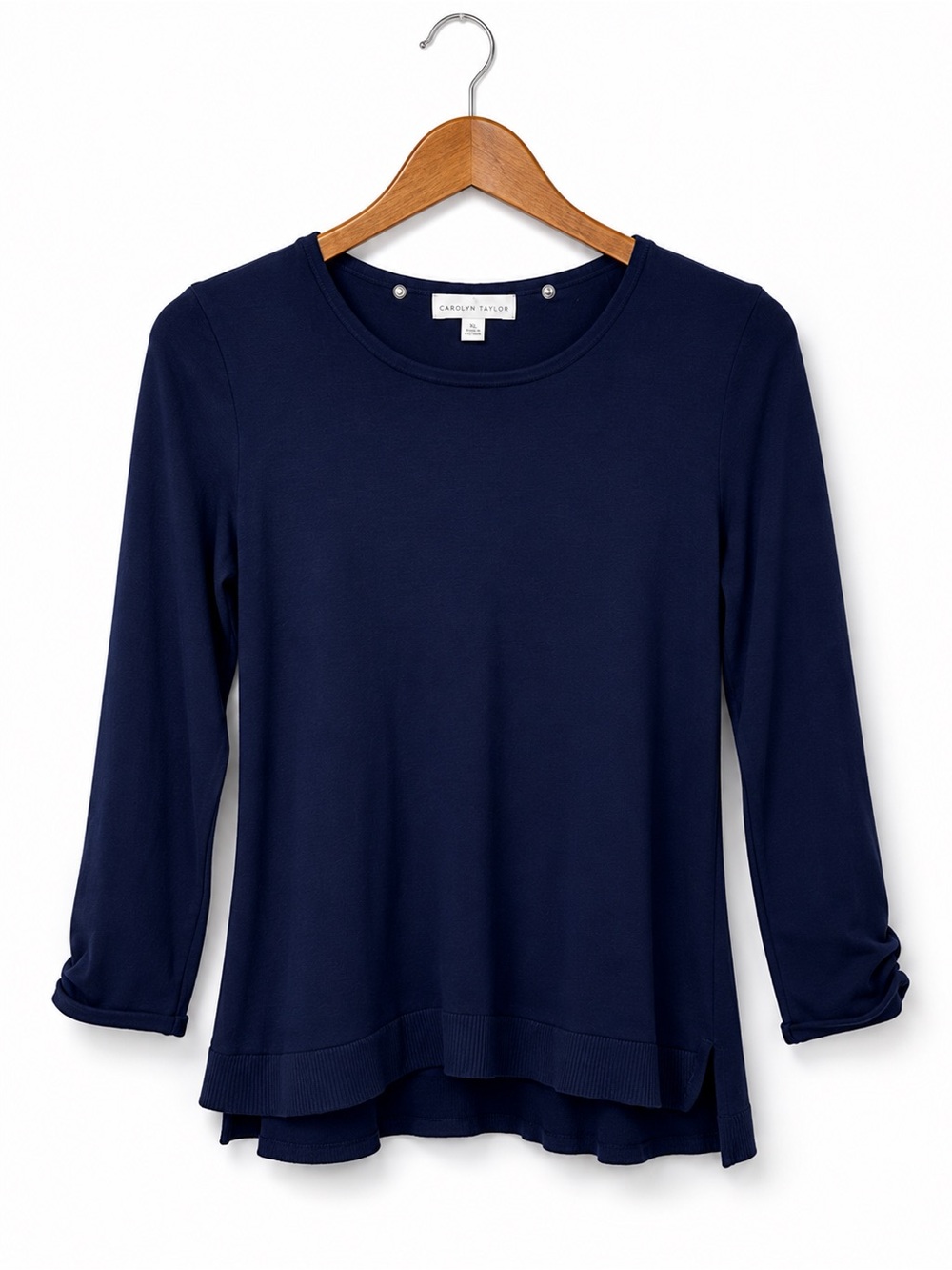 Y2K Carolyn Taylor Women’s Medium Navy Blue  Knit Sweater Vintage Inspired